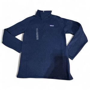 Women's Patagonia Better Sweater New Navy Fleece Jacket 1/4 Zip Size Extra Small